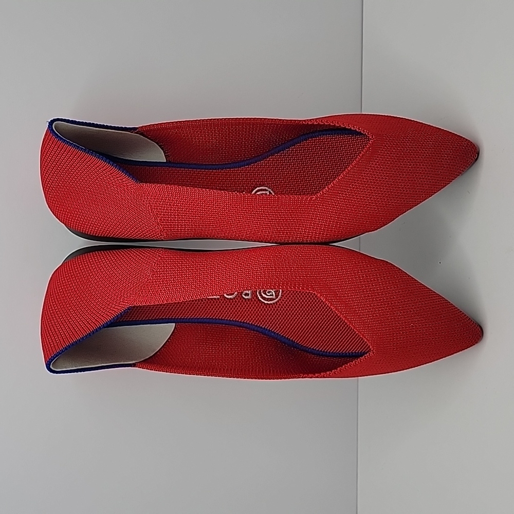 Rothy's (dupes) | The Point Flats | chili red shoes | WMS 9 - Picture 7 of 8